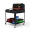 Luxor 49.25 D X 49.25 H, 34.5 W X powder coated steel w/MDF, black DTWS002 - alternate 9